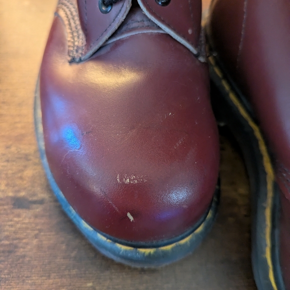 Dr. Martens Burgundy Lace Up Boots - Picture 9 of 9